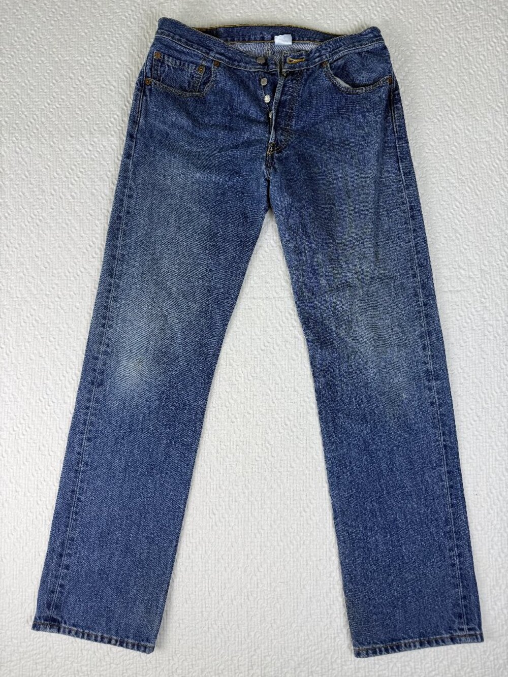 Levi's 501 Original Fit Straight Leg Jeans Blue Denim W33 L34